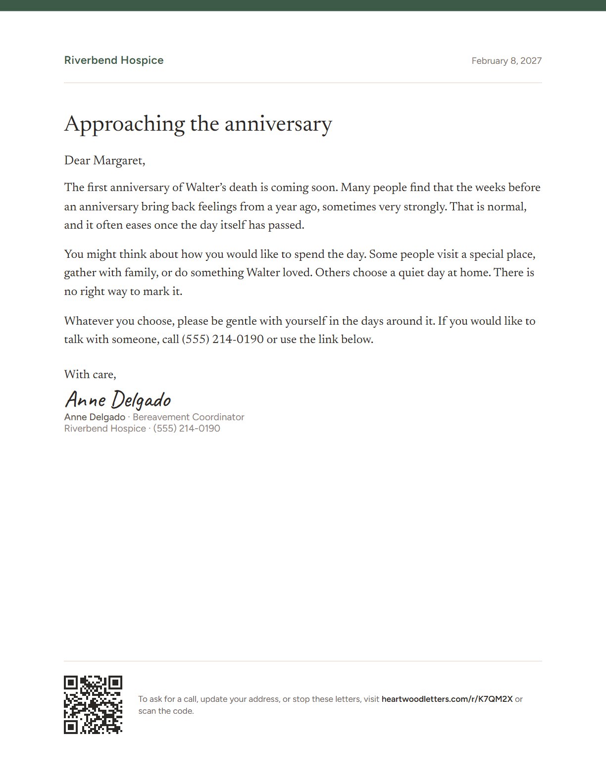 Approaching the anniversary
