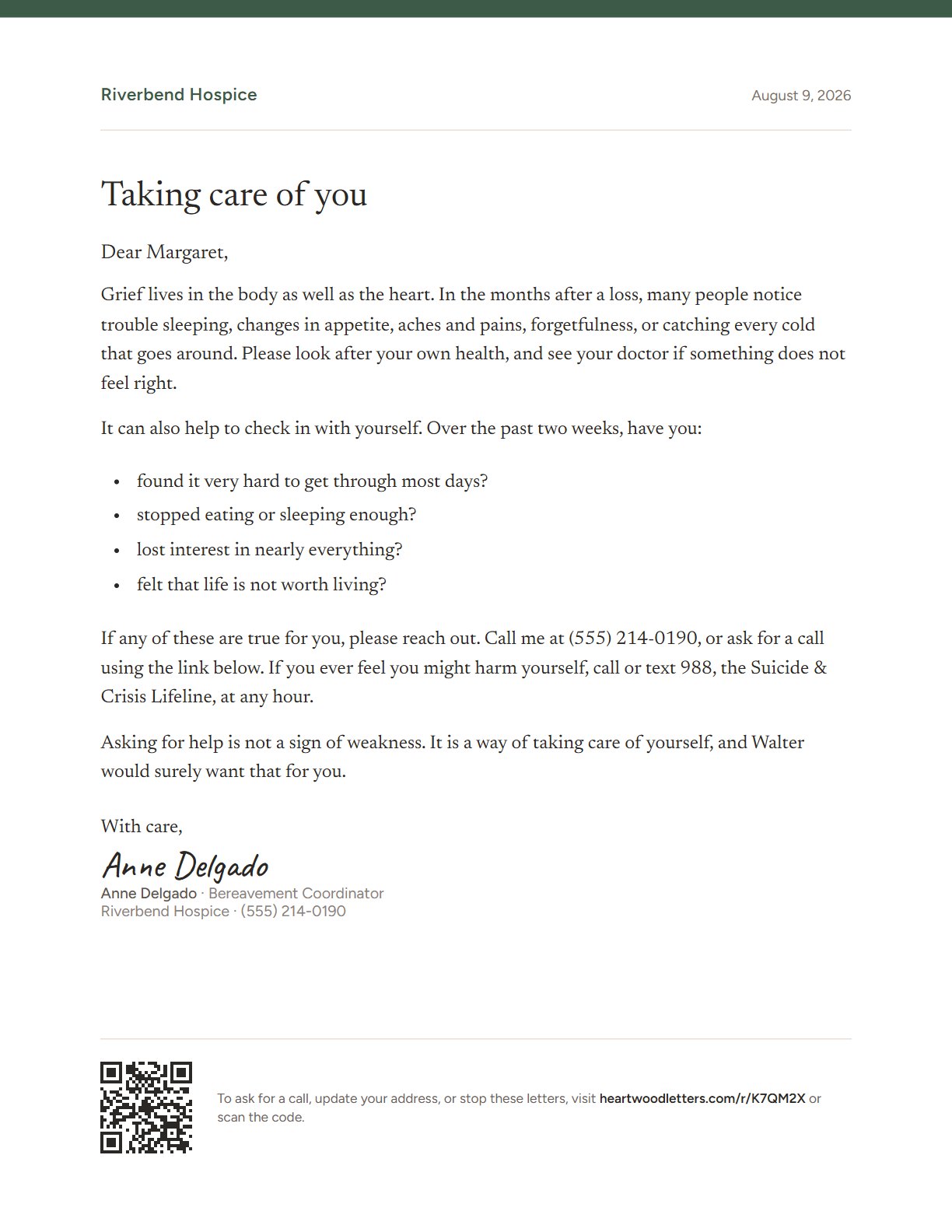 Taking care of you