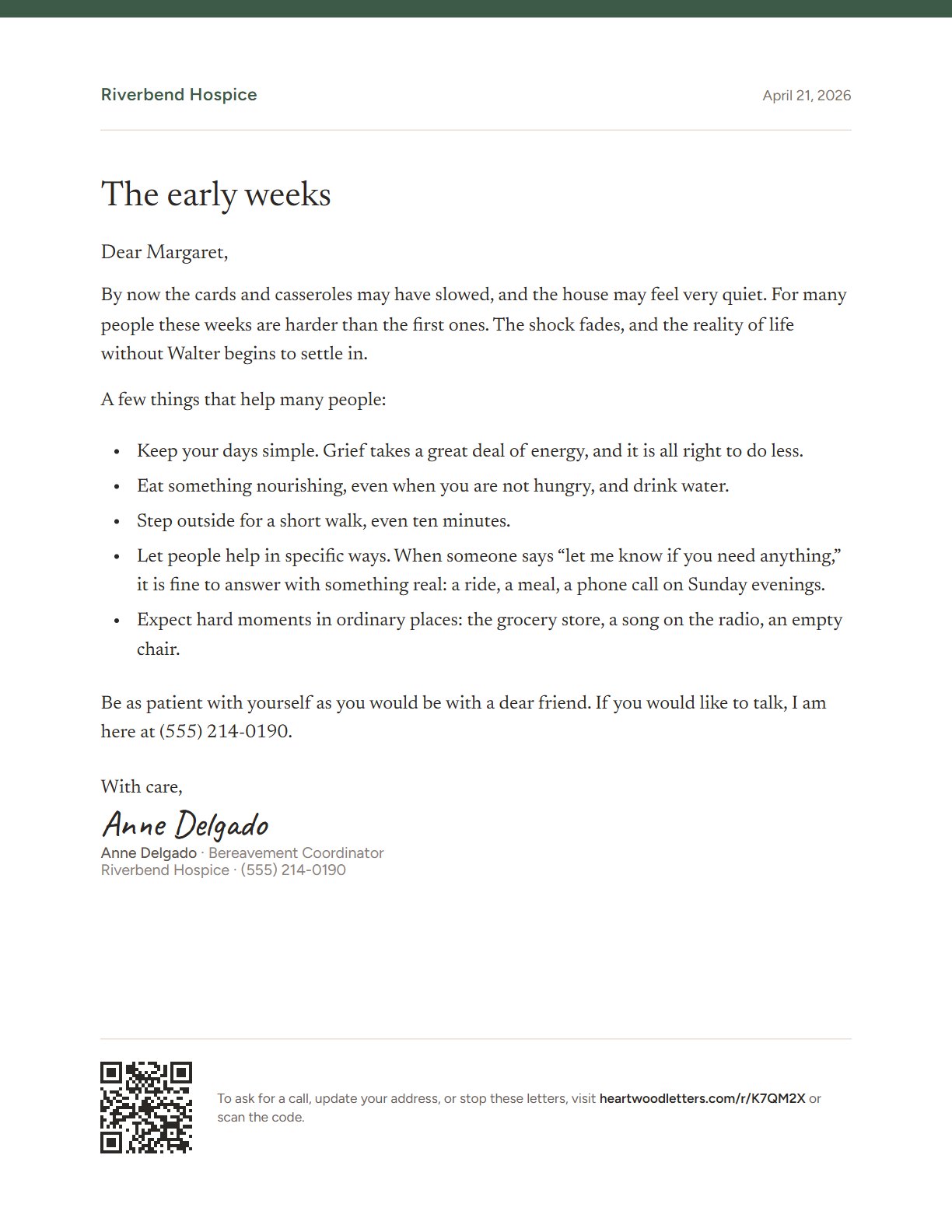 The early weeks